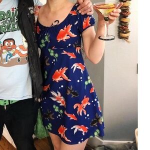 Japanese brand x girl fish dress